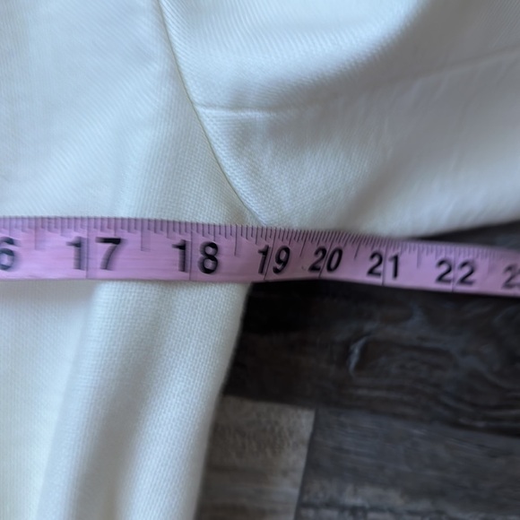 NWT Banana Republic long ivory brown leather size medium western Lined - Picture 8 of 13